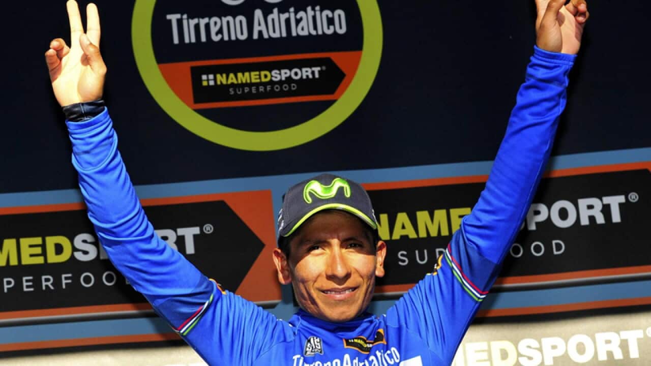 Colombian cyclist Nairo Quintana