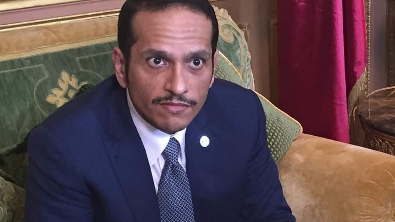 Qatari Foreign Minister Sheikh Mohammed bin Abdulrahman Al Thani.