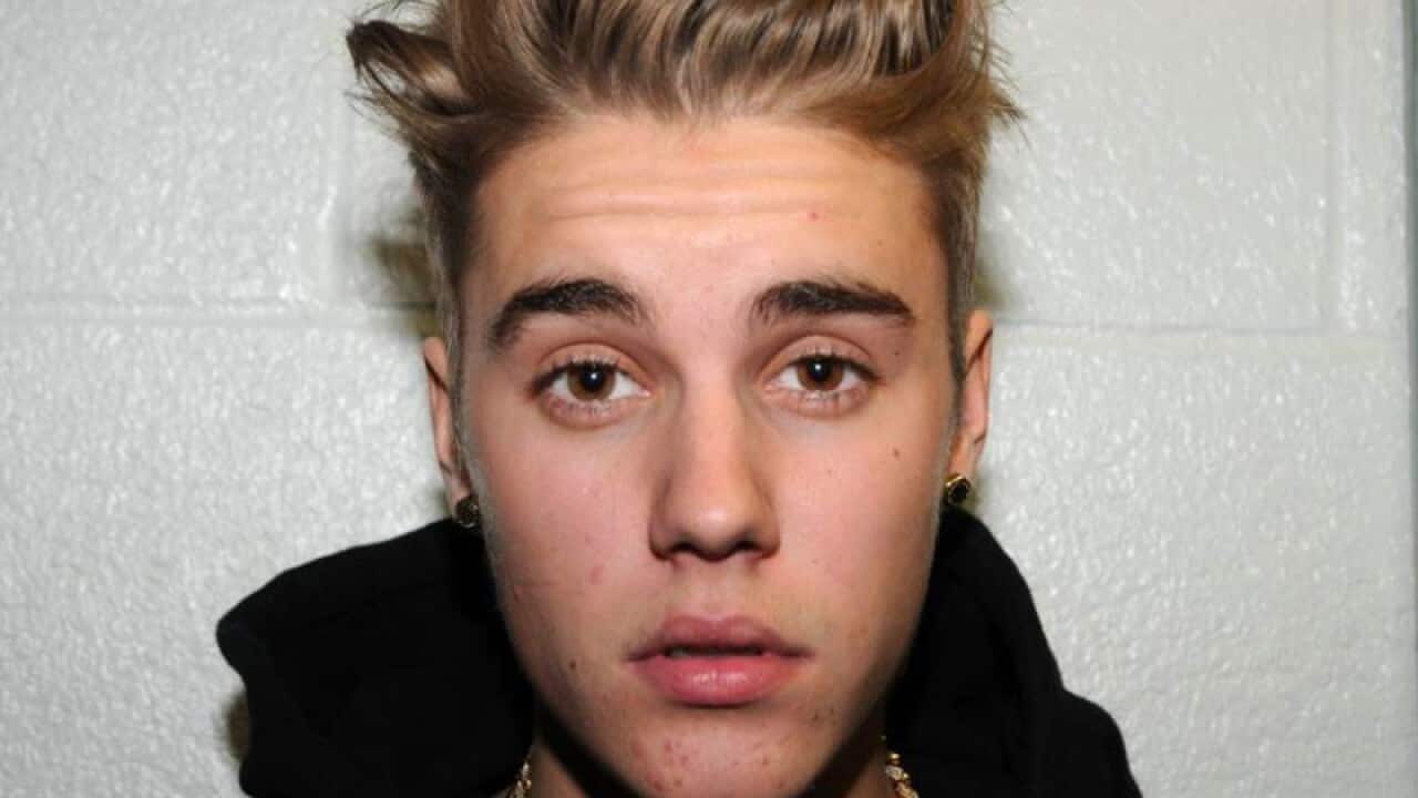 Pop singer Justin Bieber