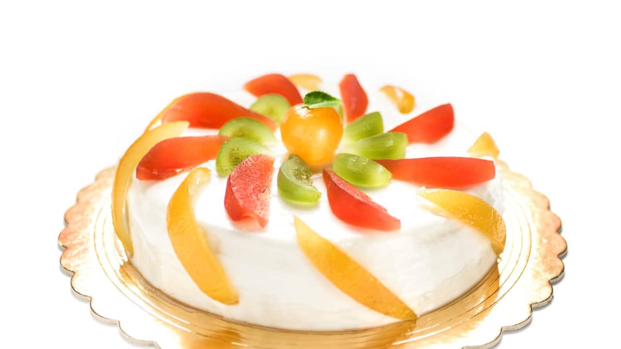 Sicilian cassata whit ricotta cheese and candied. Italy. Europe