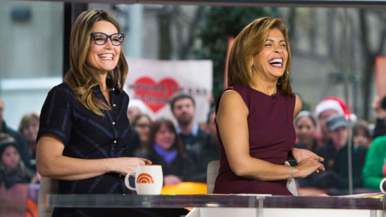 TODAY -- Pictured: Savannah Guthrie and Hoda Kotb on Monday, December 4, 2017. (NBC)