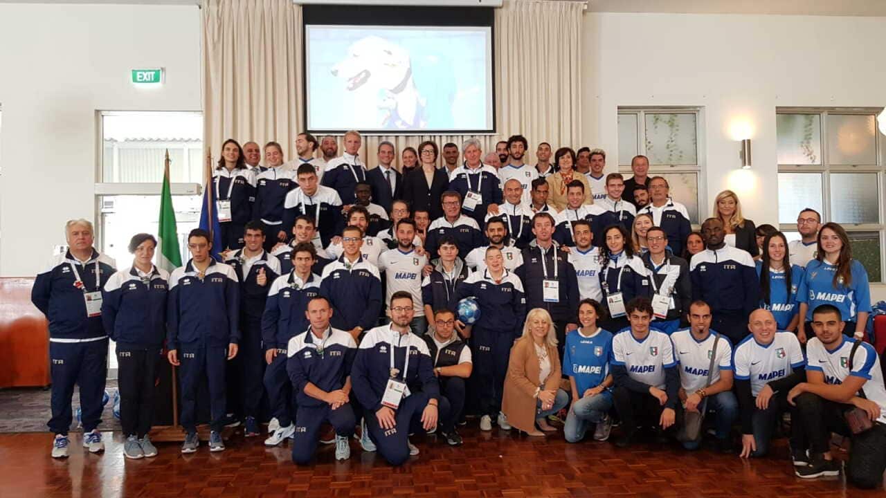 Italian delegation at the INAS Global Games