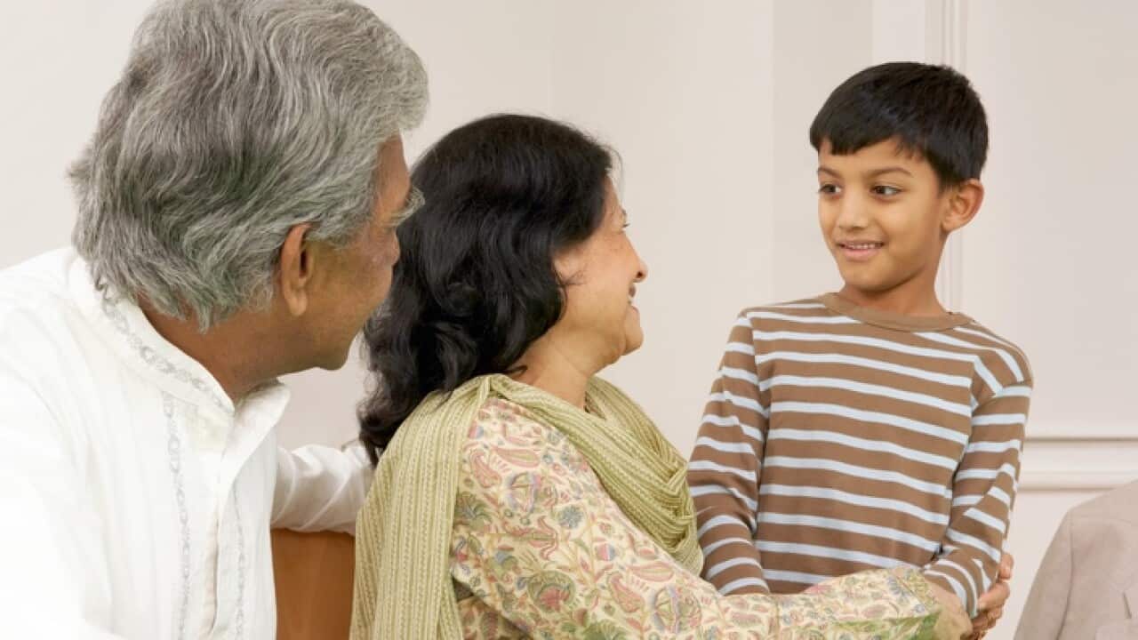 Grandparents with grandson
