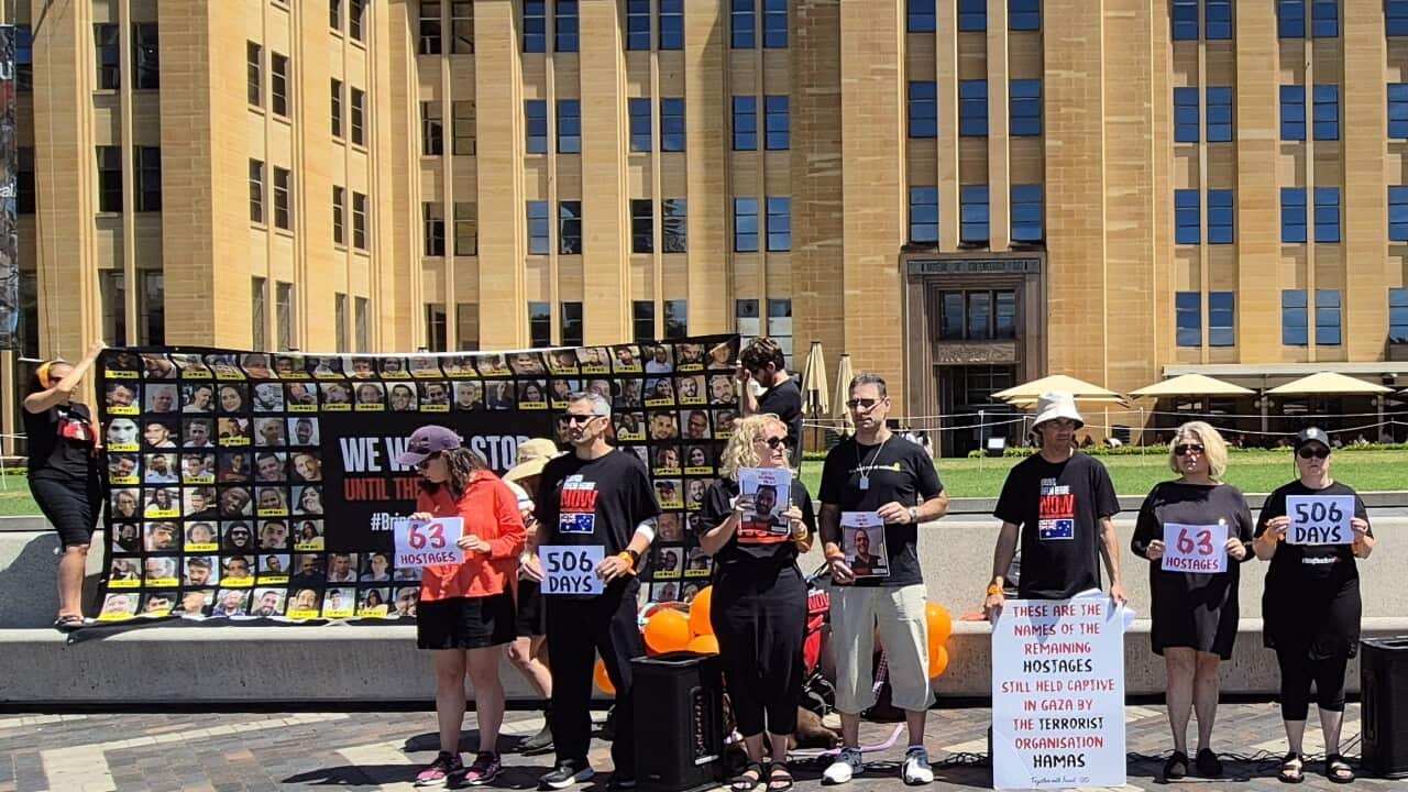 ישראלים ויהודים בסידני בעצרת הזדהות עם החטופים