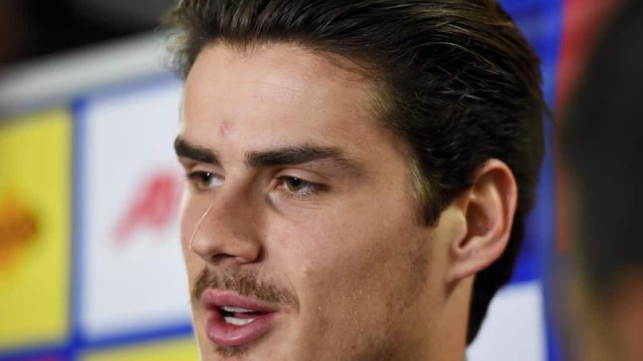 A file image of Western Bulldogs player Tom Boyd