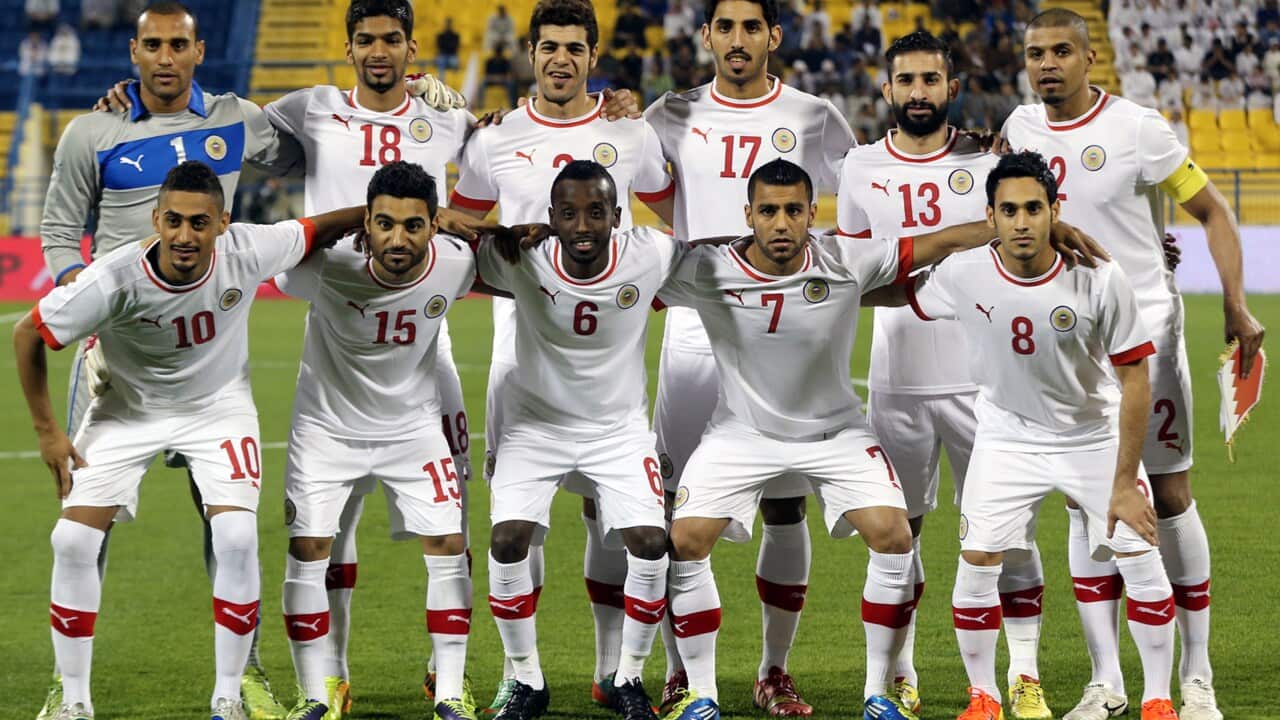 Bahrain's players