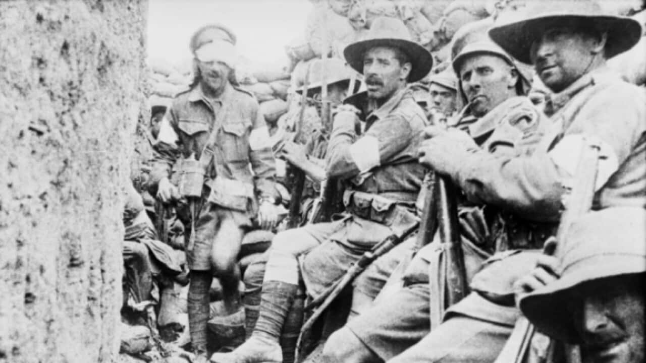 Australian soldiers at the Battle of Gallipoli