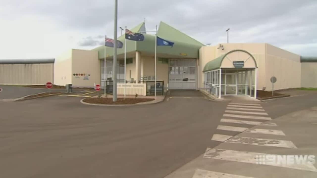 The front entrance of Barwon prison