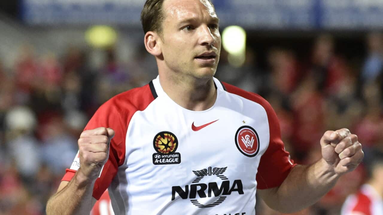 Brendon Santalab of the Wanderers