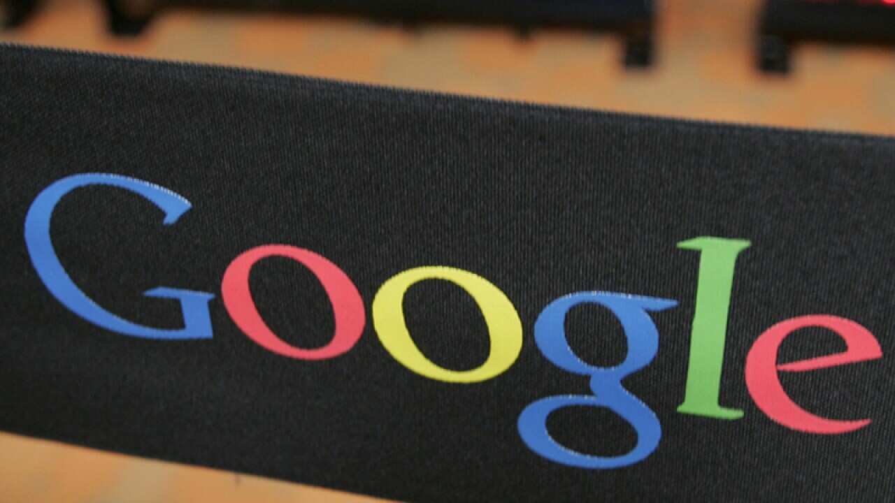 File photo of Google corporate signage