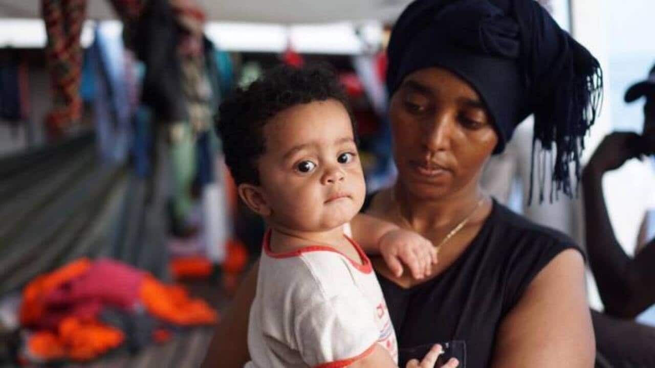 Migrants on Proactiva Open Arms