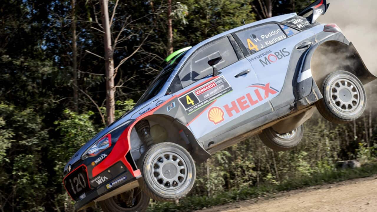 Hyundai motorsport's Hayden Paddon of New Zealand