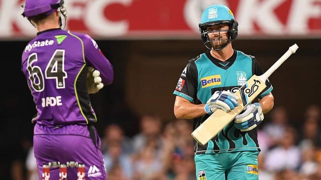 Alex Ross walks off the Gabba.