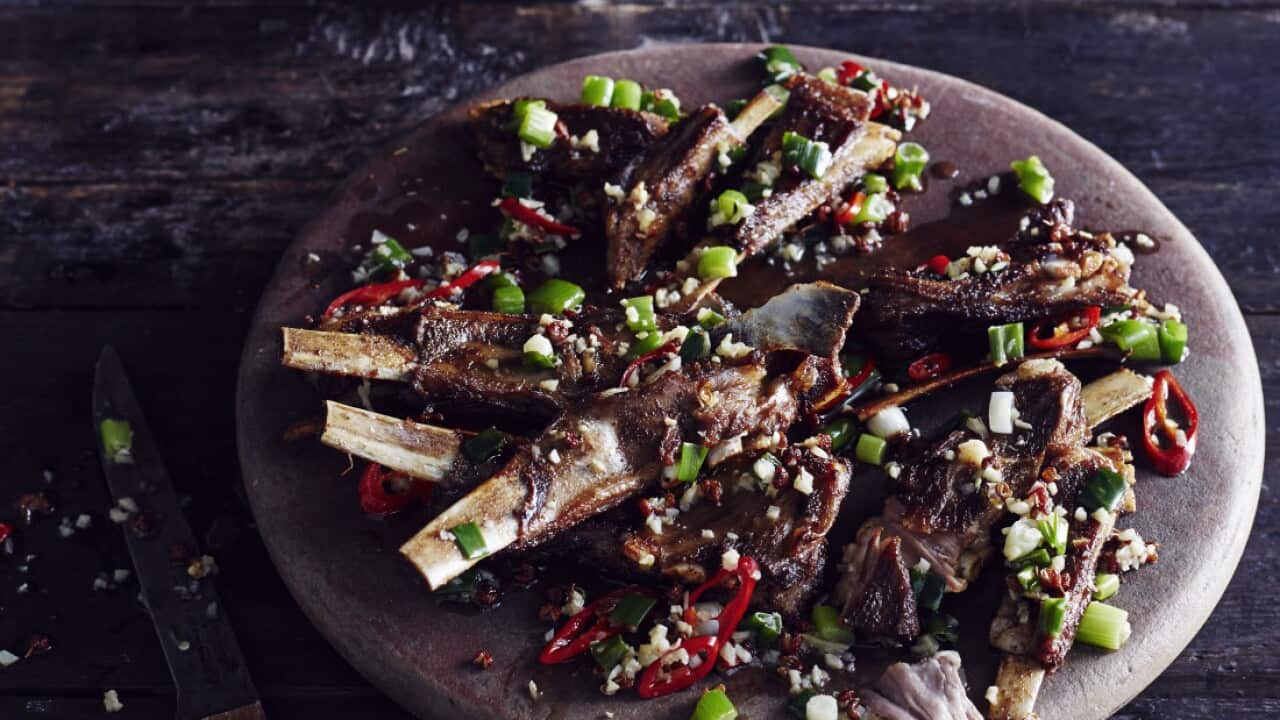 Hunan lamb ribs