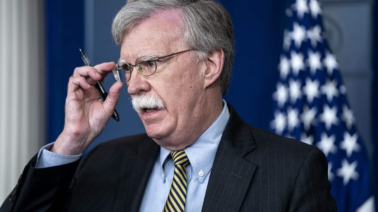 US National Security Adviser John Bolton.