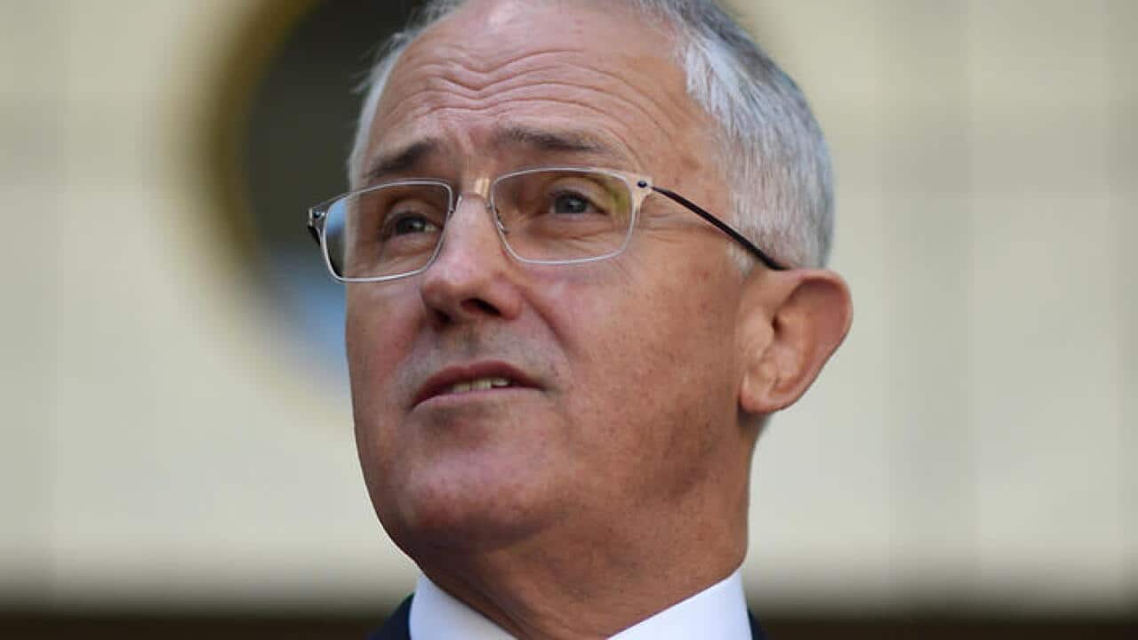 Australian Prime Minister Malcolm Turnbull speaks to the media during a press conference at Parliament House in Canberra, Wednesday, March 16, 2016. (AAP Image/Lukas Coch) NO ARCHIVING