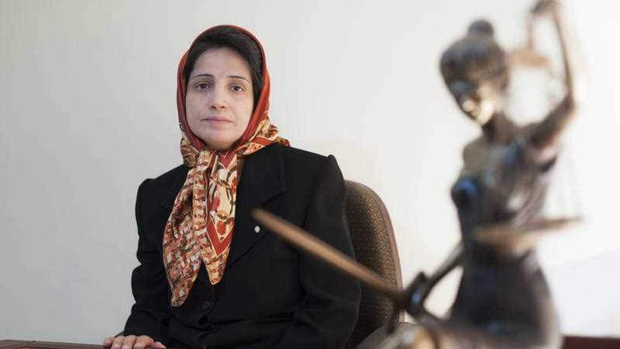 Nasrin Sotoudeh in 2008.