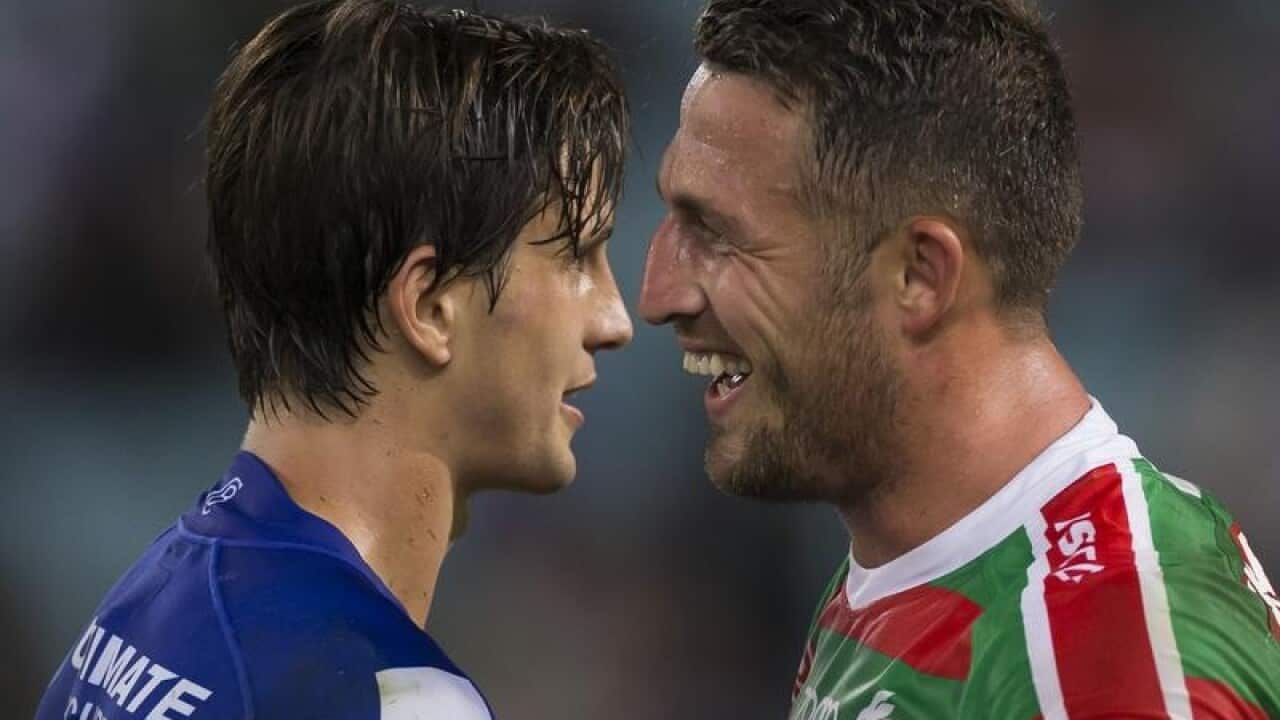 Lachlan Lewis and Sam Burgess