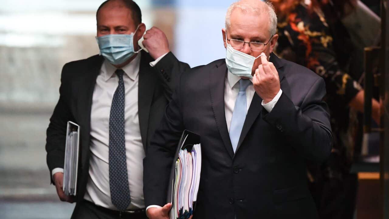Prime Minister Scott Morrison and Treasurer Josh Frydenberg.
