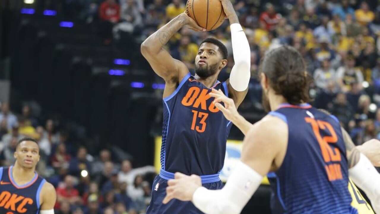Oklahoma City Thunder forward Paul George