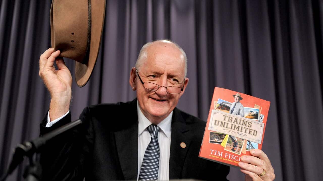 Tim Fischer at the National Press Club in 2012