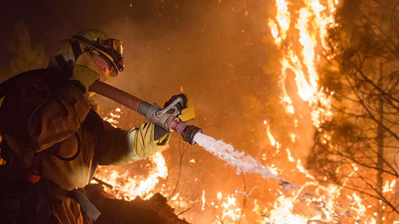 Firefighter in California