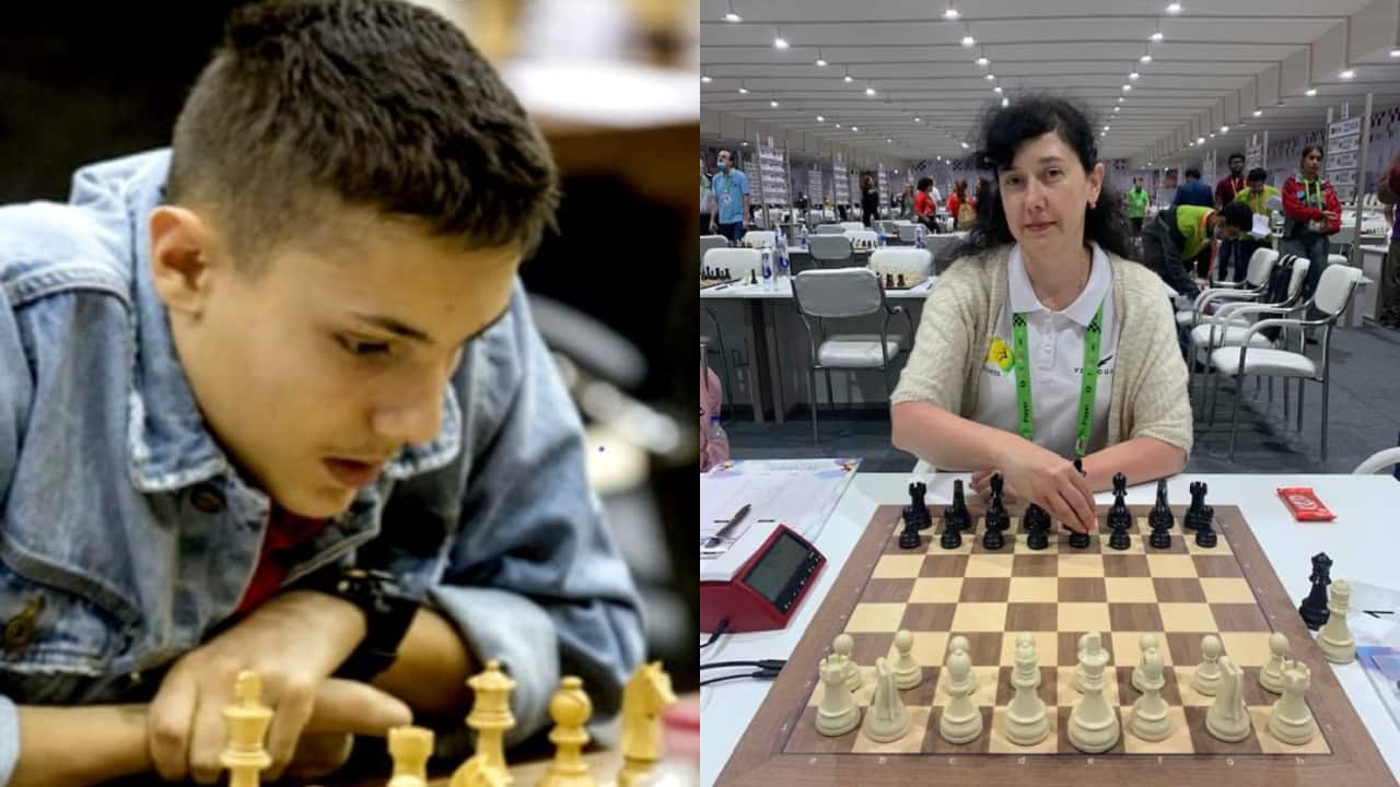 Chess players Temur Kubokarov and Yulia Ryzhanova play for Australia at the international level