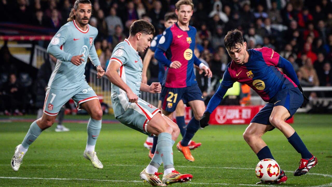 Spanish Cup soccer match - FOOTBALL - SPANISH CUP - 1/2 - BARCELONA v ATLETICO MADRID