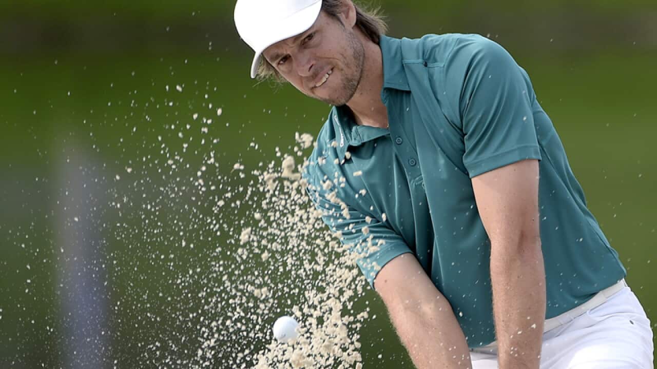 Aaron Baddeley, of Australia