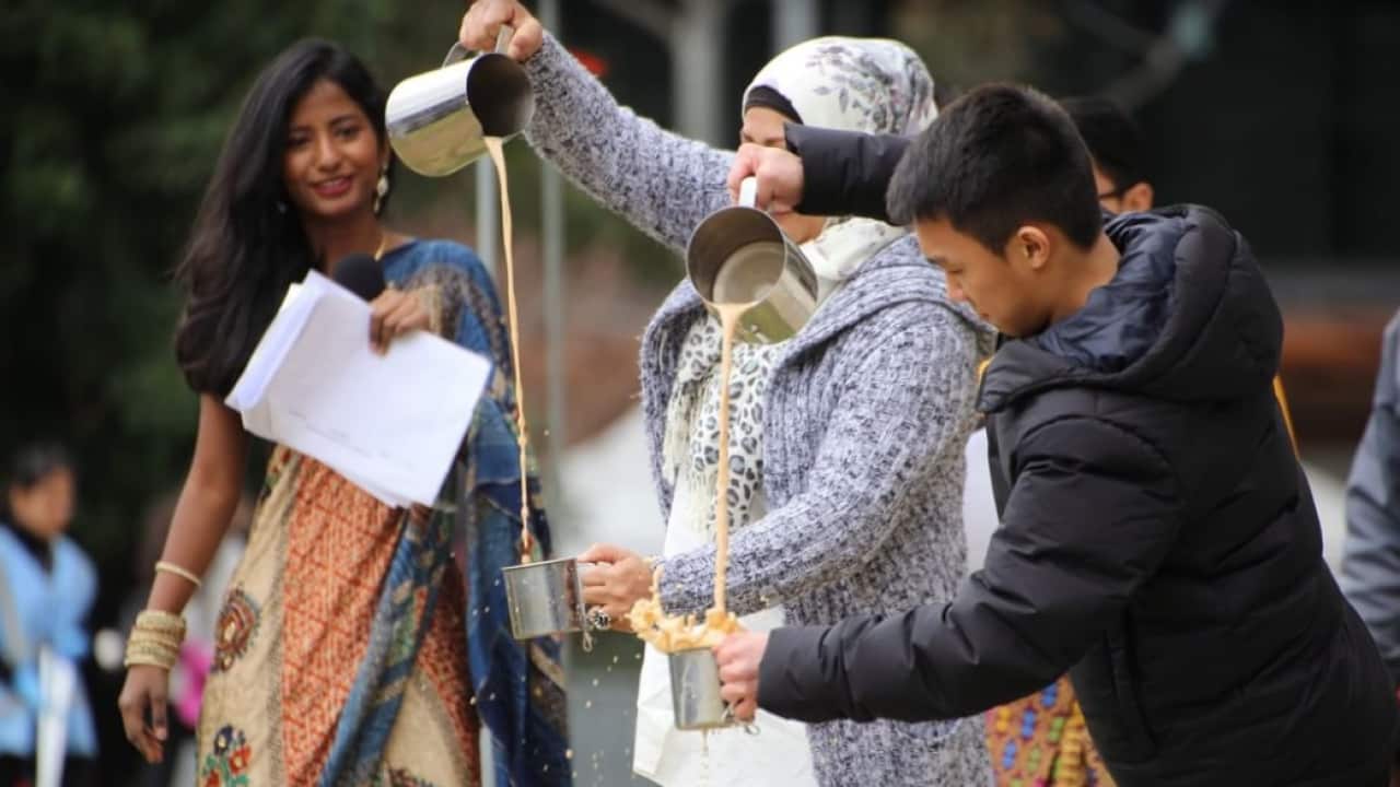 Pulled tea at Malaysia Festival