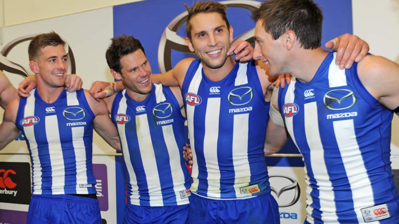 Kangaroos celebrate