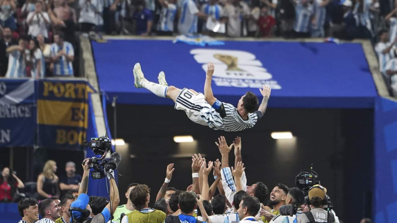 (SP)U.S.-ATLANTA-FOOTBALL-FIFA WORLD CUP-ROUND OF 16-ARG VS EGY