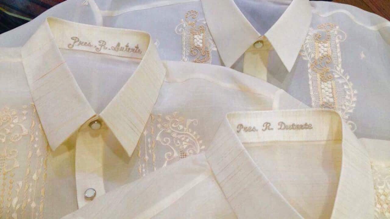 President Duterte's barong