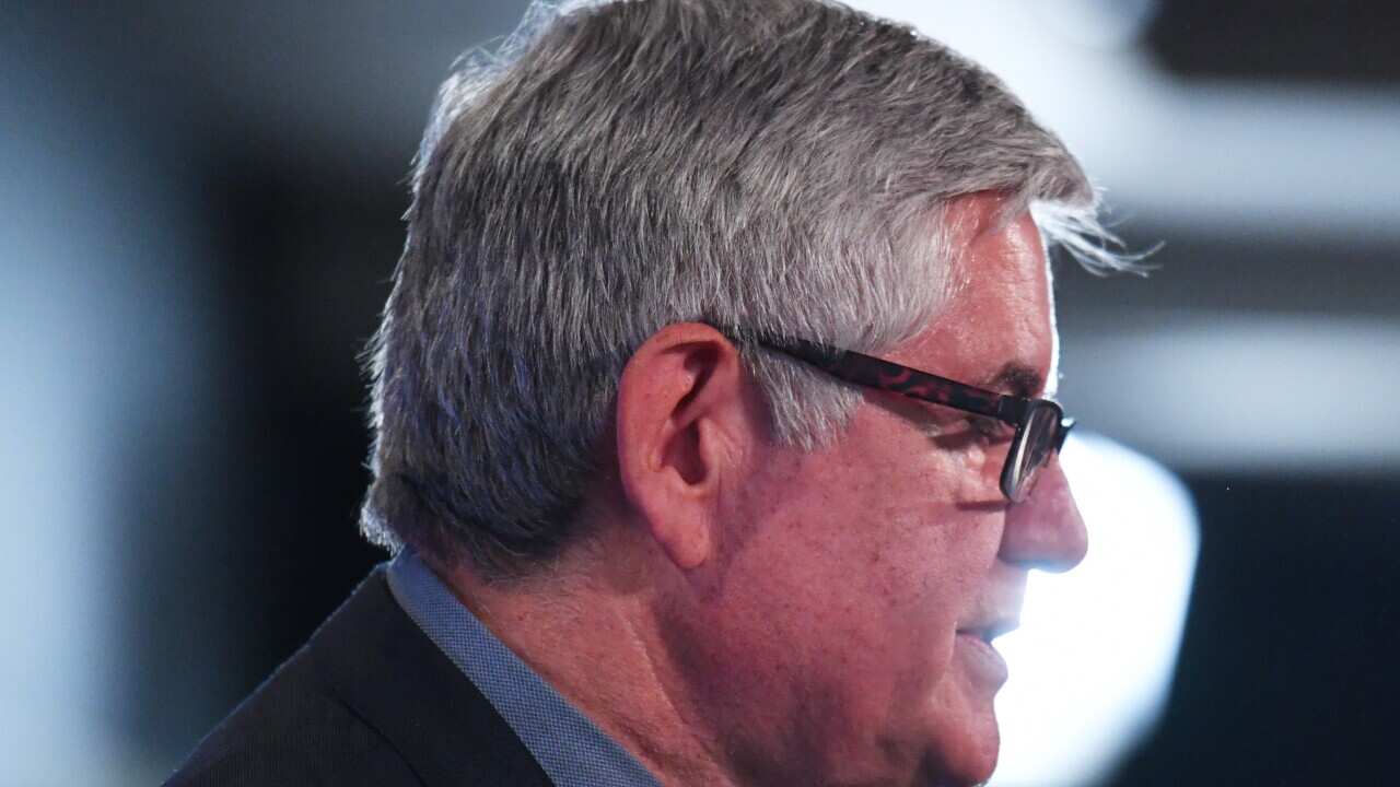 Minister for Indigenous Health and Aged Care Ken Wyatt addresses the National Press Club in Canberra, Wednesday, October 25, 2017. (AAP Image/Mick Tsikas) NO ARCHIVING