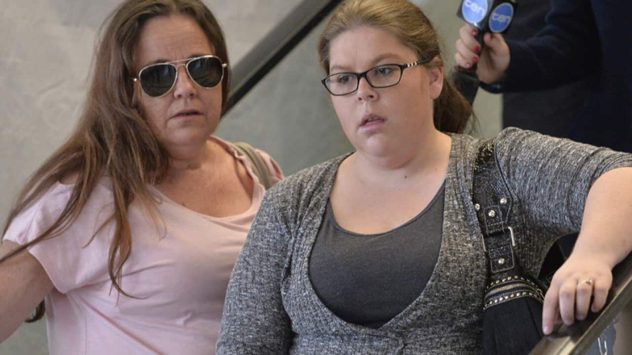 Cassie Sainsbury's mother Lisa Evans and sister Khala Sainsbury