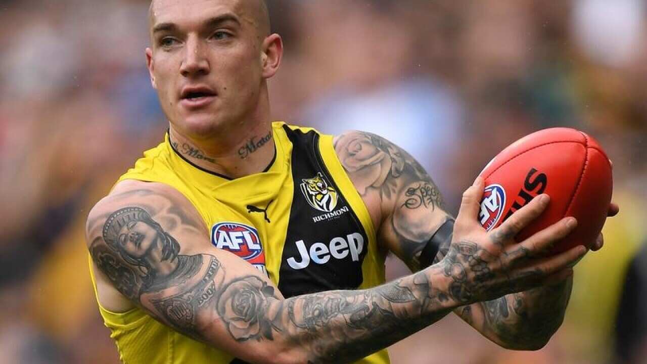 Dustin Martin in action