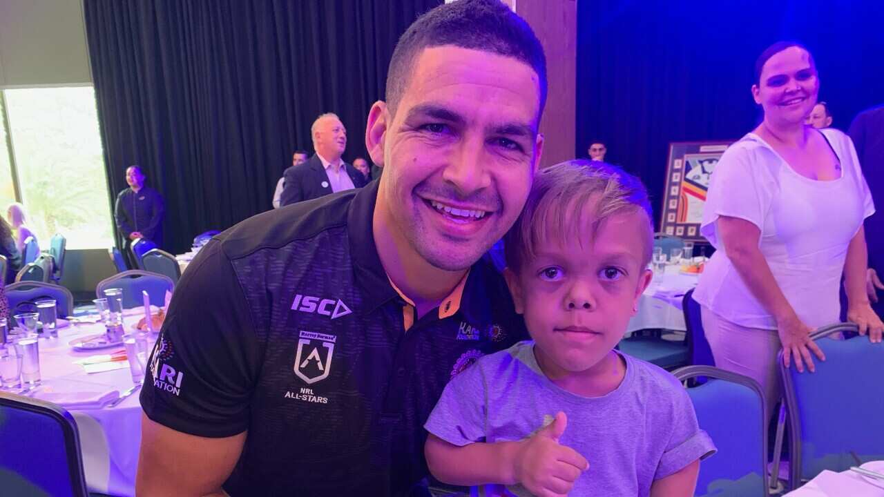 Quaden Bayles will run out alongside NRL Indigenous All Stars on Saturday night.