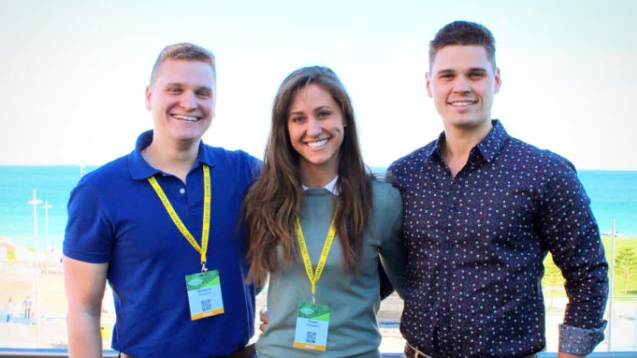 I fratelli Tomassoni: Damiano (classe 1988), Chiara ('89) e Davide ('92)