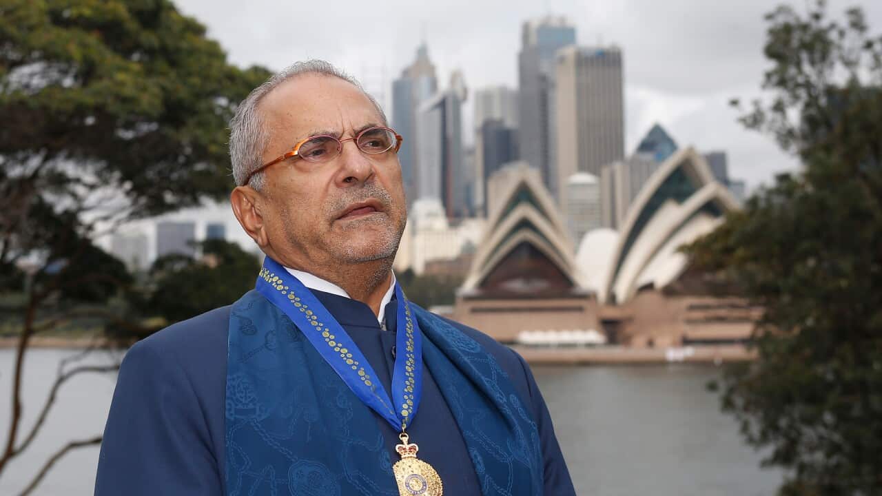 Jose Ramos-Horta following his investiture as an Honorary Companion of the Order of Australia.