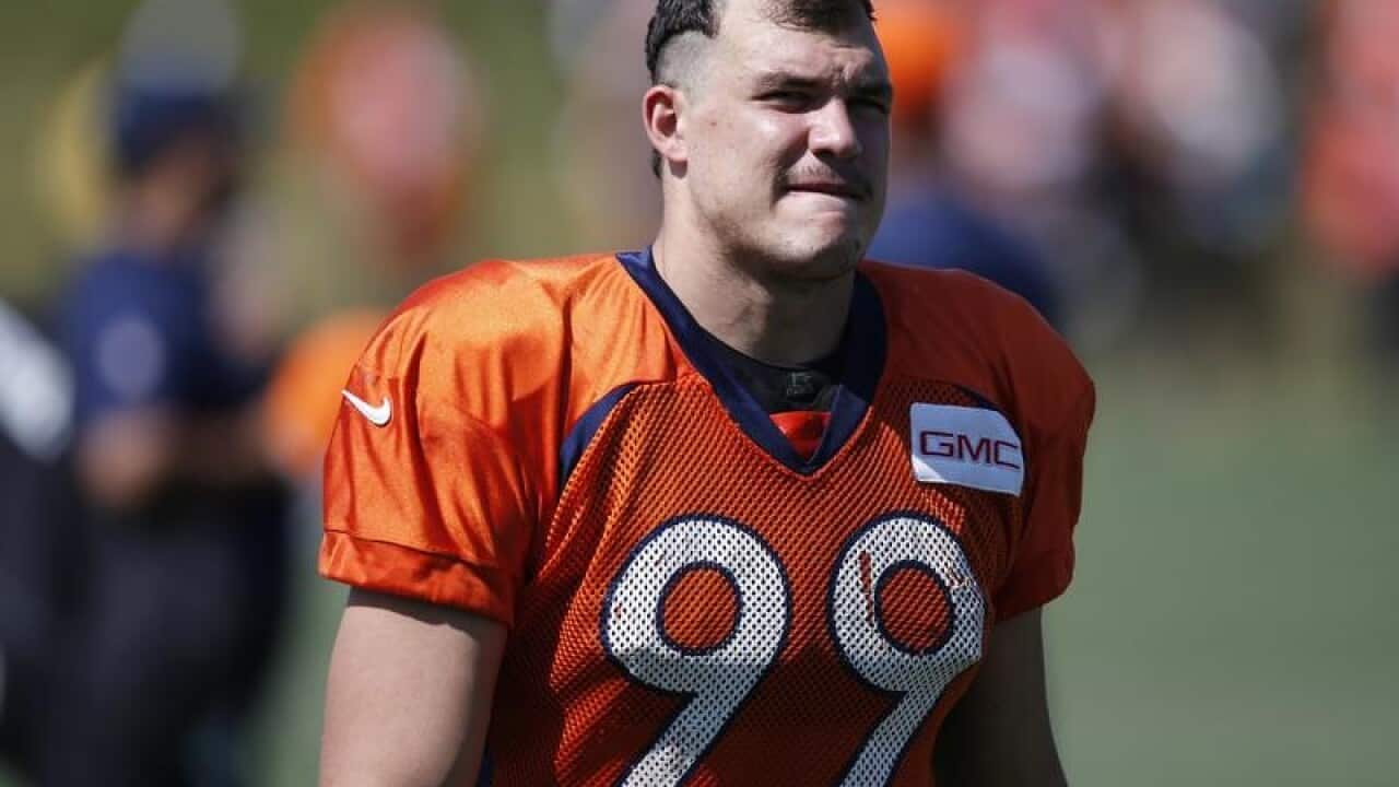 Denver Broncos rookie defensive tackle Adam Gotsis