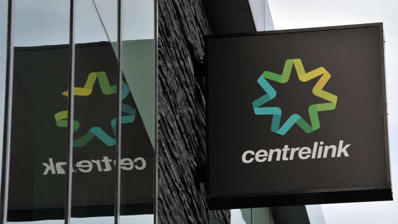 A Centrelink sign