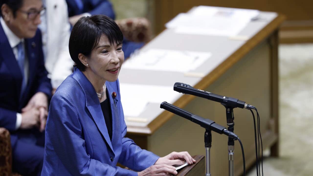 Japanese Prime Minister Sanae Takaichi debates with opposition party leaders