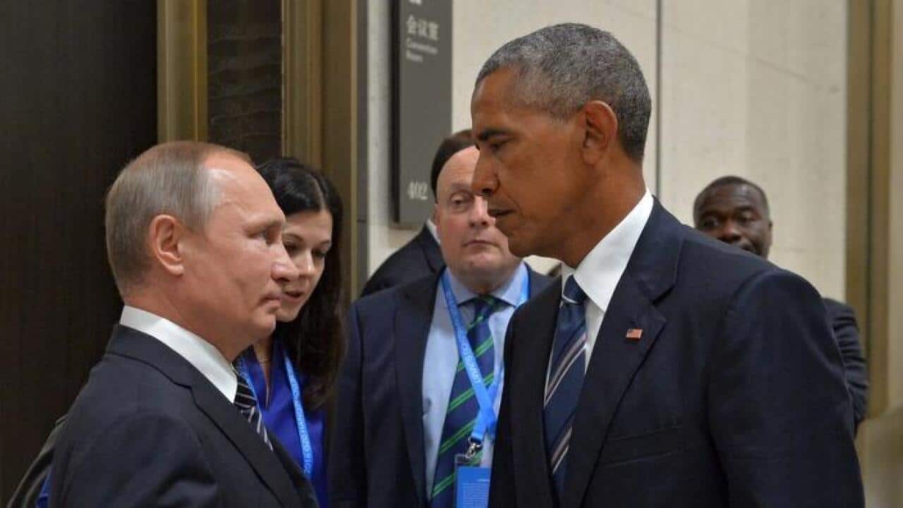 Vladimir Putin and Barack Obama