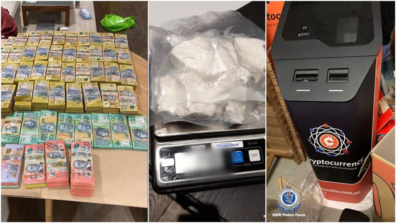 Strike Force Mactier seized approximately $4.7 million cash, 5kg of illicit drugs, and a number of cryptocurrency automatic teller machines.