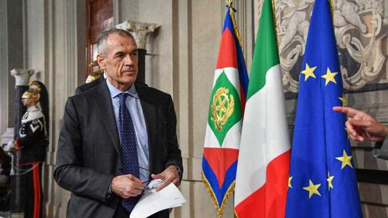 Designated Italian Prime Minister Carlo Cottarelli