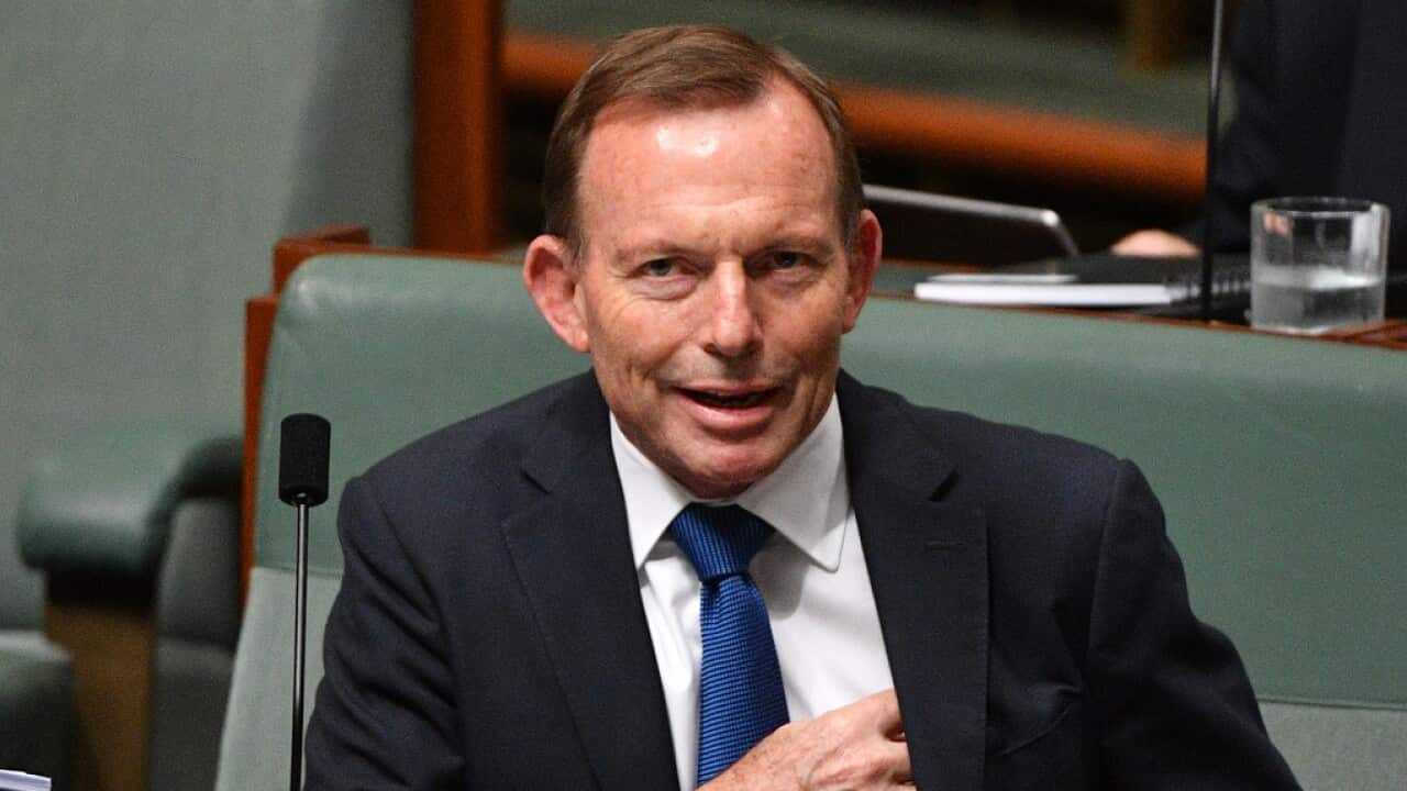 Former prime minister Tony Abbott during Question Time in the House of Representatives at Parliament House in Canberra, Tuesday, October 23, 2018. (AAP Image/Mick Tsikas) NO ARCHIVING