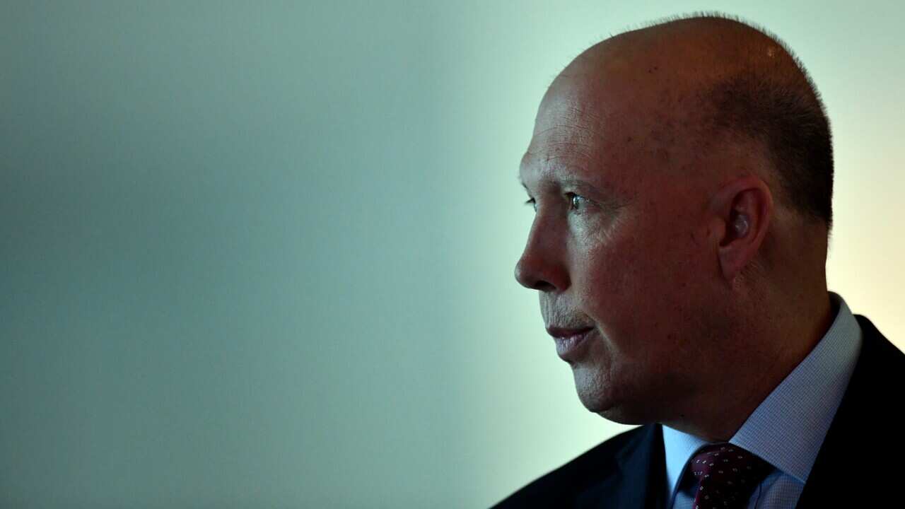 A file photo of Defence Minister Peter Dutton.
