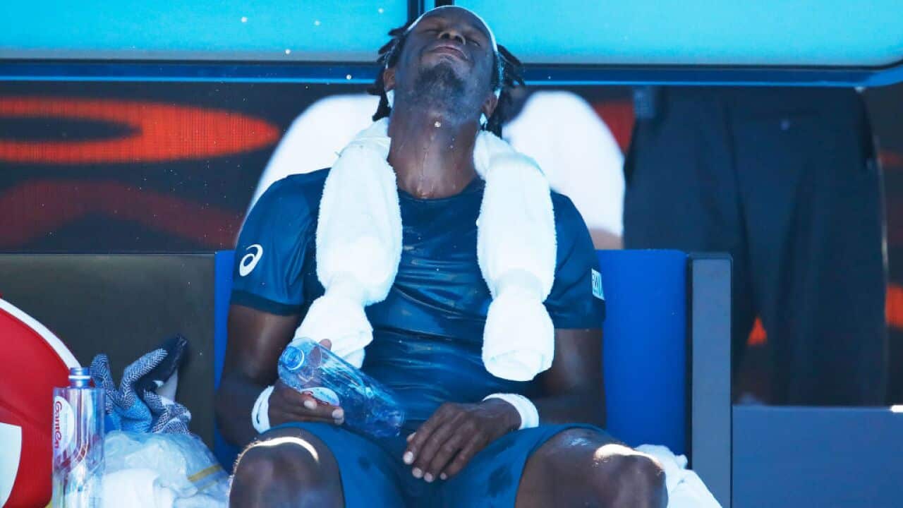 Frenchman Gael Monfils called his round-two-game against Novak Djokovic "the hardest he ever had"