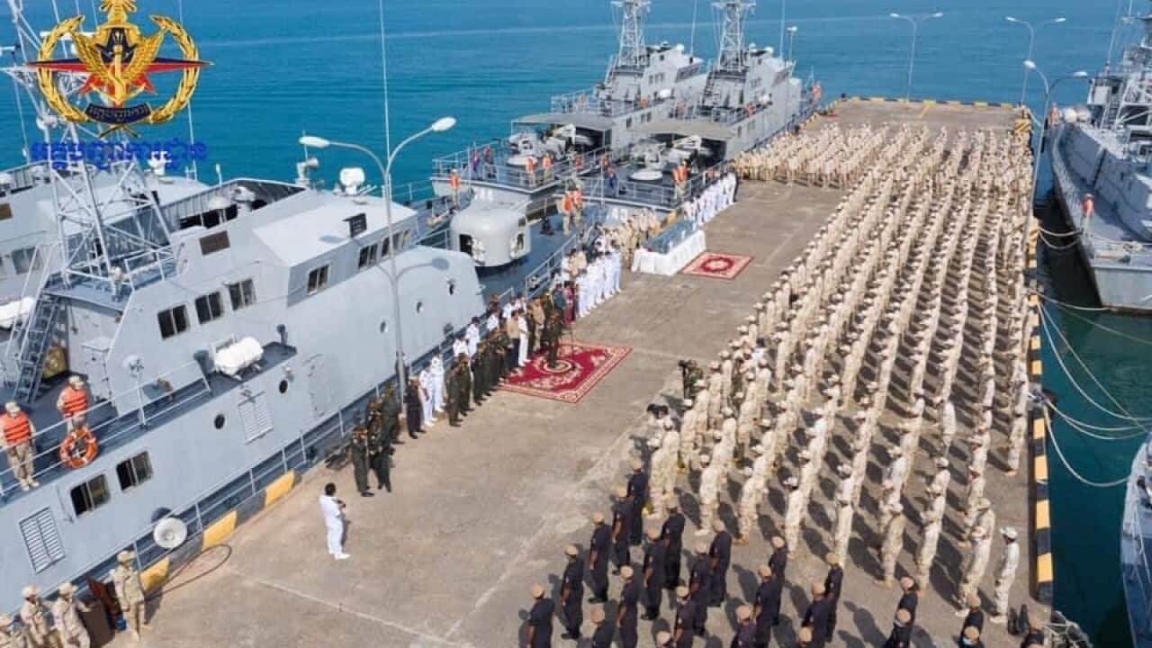 Naval base in Ream, Cambodia