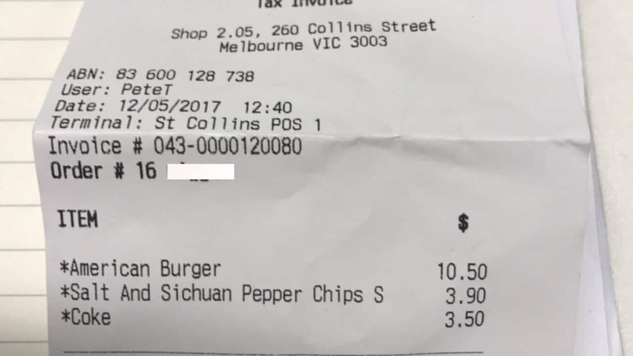 Nicholas Muchinguri posted a photograph of the receipt on his Twitter account.